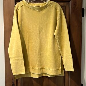 Great looking mustard, colored sweatshirt, in medium Pilcro by Anthropolgie